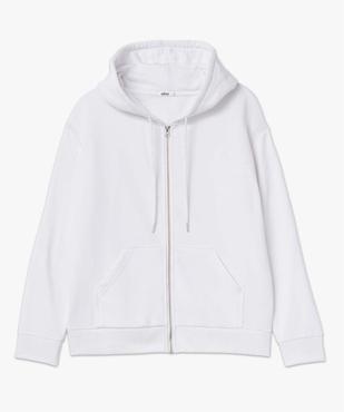 Sweat femme zippé à capuche coupe oversize vue4 - GEMO(FEMME PAP) - GEMO