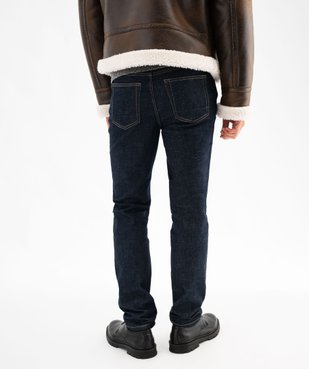 Jean en denim stretch brut coupe droite homme vue3 - GEMO 4G HOMME - GEMO