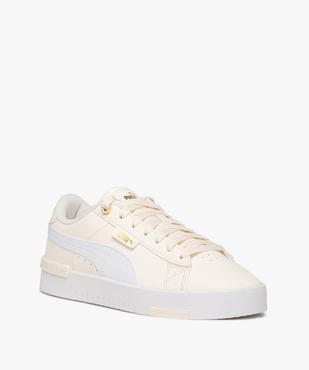 Baskets femme dessus uni en cuir à lacets avec semelle épaisse - Puma vue2 - PUMA - GEMO