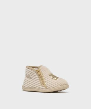 Chaussons montants zippés bébé fille - LuluCastagnette vue2 - LULUCASTAGNETTE - GEMO