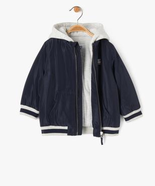 Blouson matelassé à capuche bébé garçon vue3 - GEMO 4G BEBE - GEMO