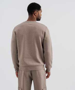 Sweat en molleton doux homme vue4 - GEMO 4G HOMME - GEMO