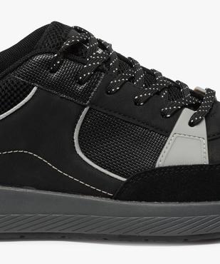 Baskets homme style skateshoes multimatières à lacets vue6 - GEMO (CASUAL) - GEMO