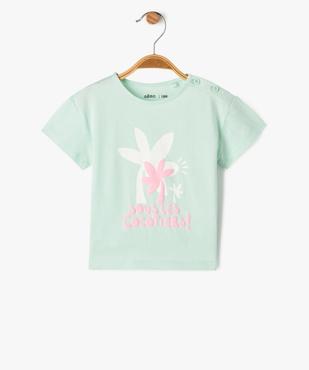 Tee-shirt manches courtes en coton imprimé fantaisie bébé fille vue1 - PREMIER PRIX BY GEMO - GEMO