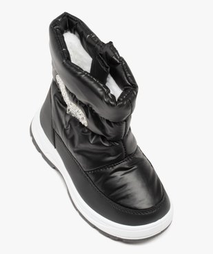 Bottes de neige fille avec cœur pailleté vue5 - GEMO (EQUIPT) - GEMO