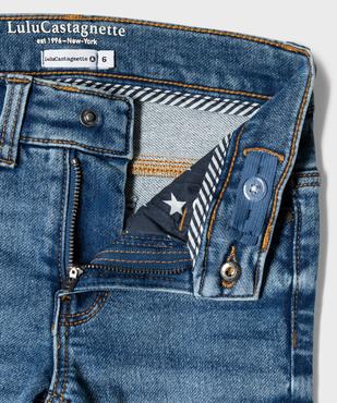 Jean slim délavé en coton stretch garçon - LuluCastagnette vue3 - LULUCASTAGNETTE - GEMO