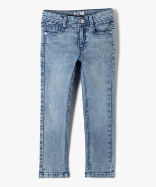 Jean skinny extensible avec marques d'usure garçon vue2 - GEMO 4G GARCON - GEMO