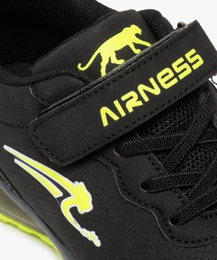 Baskets garçon à lacets élastiques et scratch - Airness vue6 - AIRNESS - GEMO