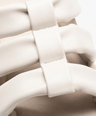 Sandales femme à semelle épaisse et brides matelassées vue6 - GEMO (CASUAL) - GEMO