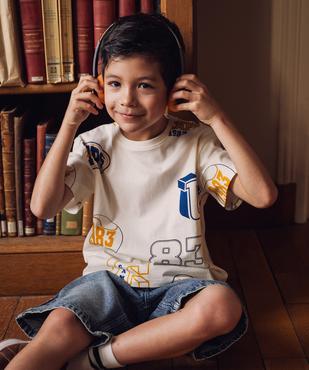 Tee-shirt manches courtes imprimé all over garçon - Camps United vue1 - CAMPS GEMO FOR GOOD - GEMO