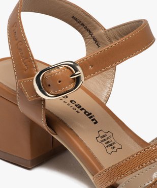 Sandales femme dessus fines brides en cuir – Pierre Cardin vue6 - PIERRE CARDIN D - GEMO