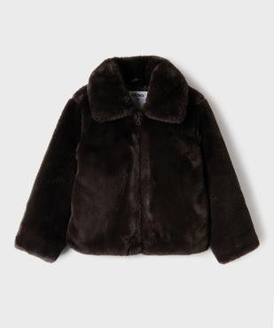Veste fourrure imitation fille vue1 - GEMO (ENFANT) - GEMO
