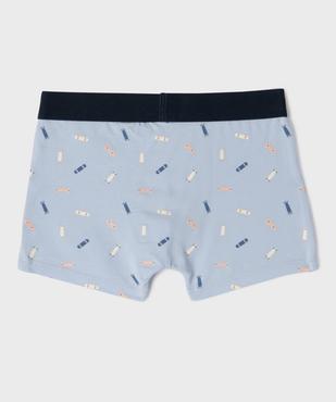 Boxer en coton stretch garçon (lot de 2) vue3 - GEMO 4G GARCON - GEMO