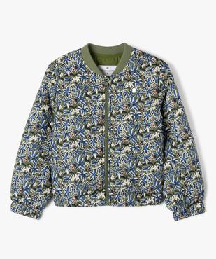 Blouson matelassé à motifs fleuris fille - LuluCastagnette vue2 - LULU CASTAGNETTE GEMO FOR GOOD - GEMO
