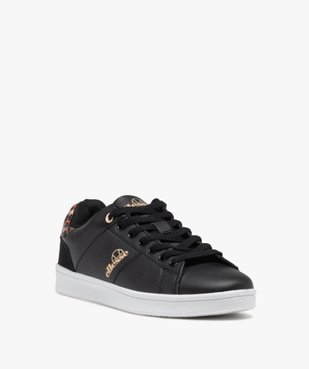 Baskets femme unies à lacets avec détail imprimé jungle - Ellesse vue2 - ELLESSE - GEMO