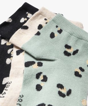Chaussettes ultra courtes à motif pailletés femme (lot de 3) vue3 - GEMO(HOMWR FEM) - GEMO
