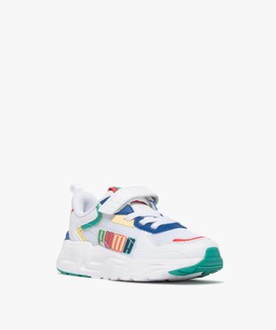 Baskets garçon en mesh avec détails colorés et à scratch - Puma vue2 - PUMA - GEMO