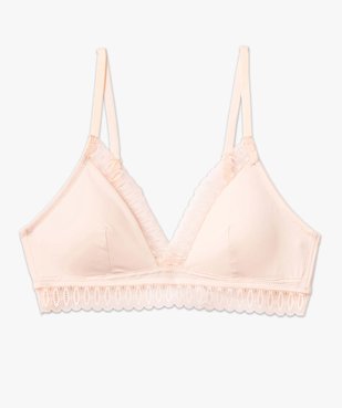 Soutien-gorge triangle sans armatures avec mousses amovibles vue4 - GEMO 4G FEMME - GEMO