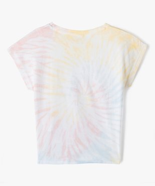 Tee-shirt fille à manches courtes avec motif Smiley - Smiley World vue3 - SMILEY - GEMO