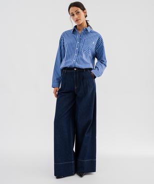 Jean cropped wide leg taille haute femme - LuluCastagnette X Alizée vue4 - LULUCASTAGNETTE - GEMO