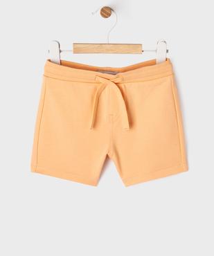 Short en maille avec ceinture ajustable bébé garçon vue4 - GEMO 4G BEBE - GEMO