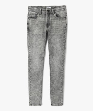 Jean garçon coupe Skinny coloris délavé vue1 - GEMO 4G GARCON - GEMO