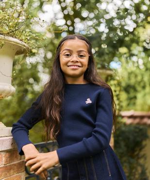 Pull en maille côtelée fille - LuluCastagnette vue4 - LULUCASTAGNETTE - GEMO