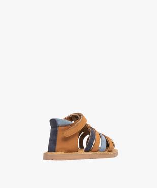 Sandales en cuir multibrides à scratch bébé garçon - Na! vue4 - NA! GEMO FOR GOOD - GEMO