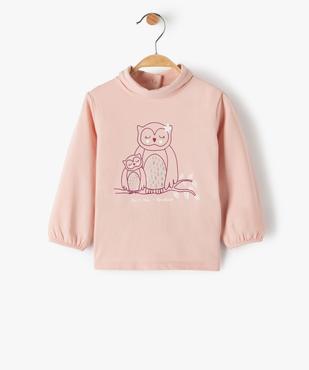 Tee-shirt bébé fille col roulé manches blousantes vue1 - GEMO 4G BEBE - GEMO
