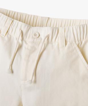 Bermuda regular avec taille élastique garçon vue6 - GEMO (JUNIOR) - GEMO