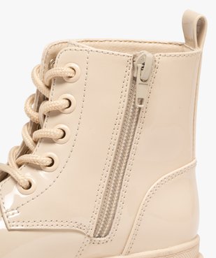 Bottines fille vernies à lacets et à zip intérieur semelle crantée vue7 - LOVELY WINGS GEMO FOR GOOD - GEMO