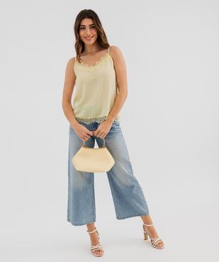 Débardeur en satin et viscose stretch à fines bretelles femme vue4 - GEMO(FEMME PAP) - GEMO