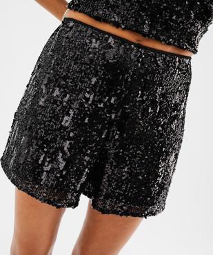 Short à sequins femme vue2 - GEMO(FEMME PAP) - GEMO