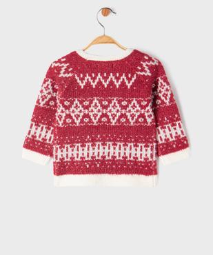 Pull jacquard esprit Noël bébé vue3 - GEMO(BEBE DEBT) - GEMO