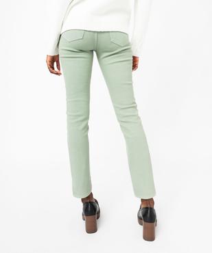 Jean slim coloré taille normale femme vue3 - GEMO 4G FEMME - GEMO