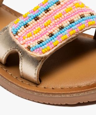 Sandales à tige métallisée et en perles fille  - Tanéo vue6 - TANEO GEMO FOR GOOD - GEMO