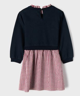 Robe courte effet 2-en-1 fille - LuluCastagnette vue4 - LULUCASTAGNETTE - GEMO