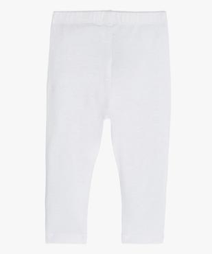 Legging long en coton stretch bébé fille vue2 - GEMO 4G BEBE - GEMO