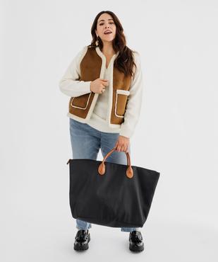 Veste sans manches en suédine et doublure sherpa femme grande taille vue4 - GEMO (G TAILLE) - GEMO