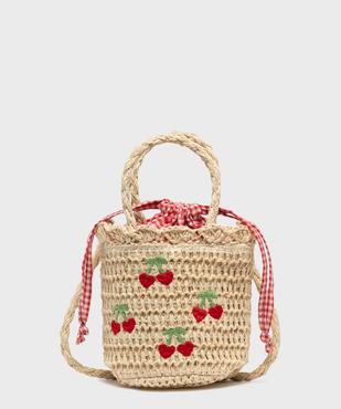 Sac à main en paille de papier fille vue3 - GEMO (ACCESS) - GEMO