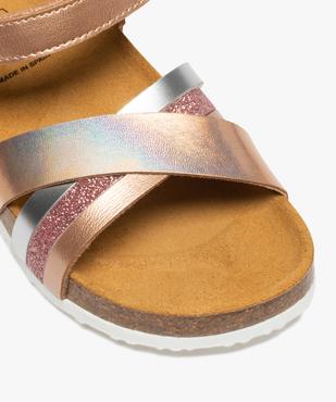 Sandales fille à brides pailletées et irisées vue6 - GEMO (ENFANT) - GEMO