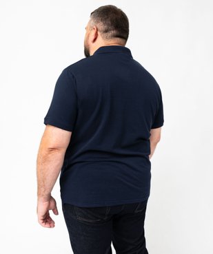 Polo à manches courtes en maille piquée homme vue6 - GEMO 4G HOMME - GEMO
