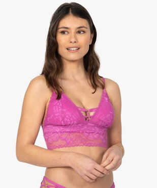 Soutien-gorge femme triangle forme bralette vue1 - GEMO(HOMWR FEM) - GEMO
