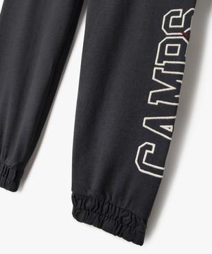 Pantalon de jogging avec inscription brodée garçon - Camps United vue3 - CAMPS - GEMO