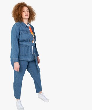 Jean femme grande taille coupe large  vue5 - GEMO 4G FEMME - GEMO