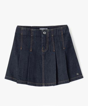 Jupe plissée en jean fille - LuluCastagnette vue1 - LULU CASTAGNETTE GEMO FOR GOOD - GEMO