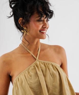 Robe court dos-nu coupe boule femme vue2 - GEMO(FEMME PAP) - GEMO