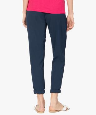 Pantalon de grossesse coupe tailleur à taille élastiquée vue3 - GEMO (MATER) - GEMO