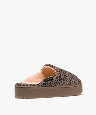Chaussons à motifs léopard femme - Isotoner vue4 - ISOTONER - GEMO