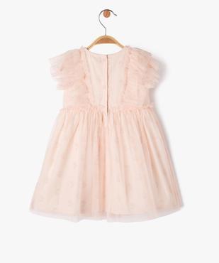 Robe de cérémonie en tulle bébé fille vue4 - GEMO(BEBE DEBT) - GEMO